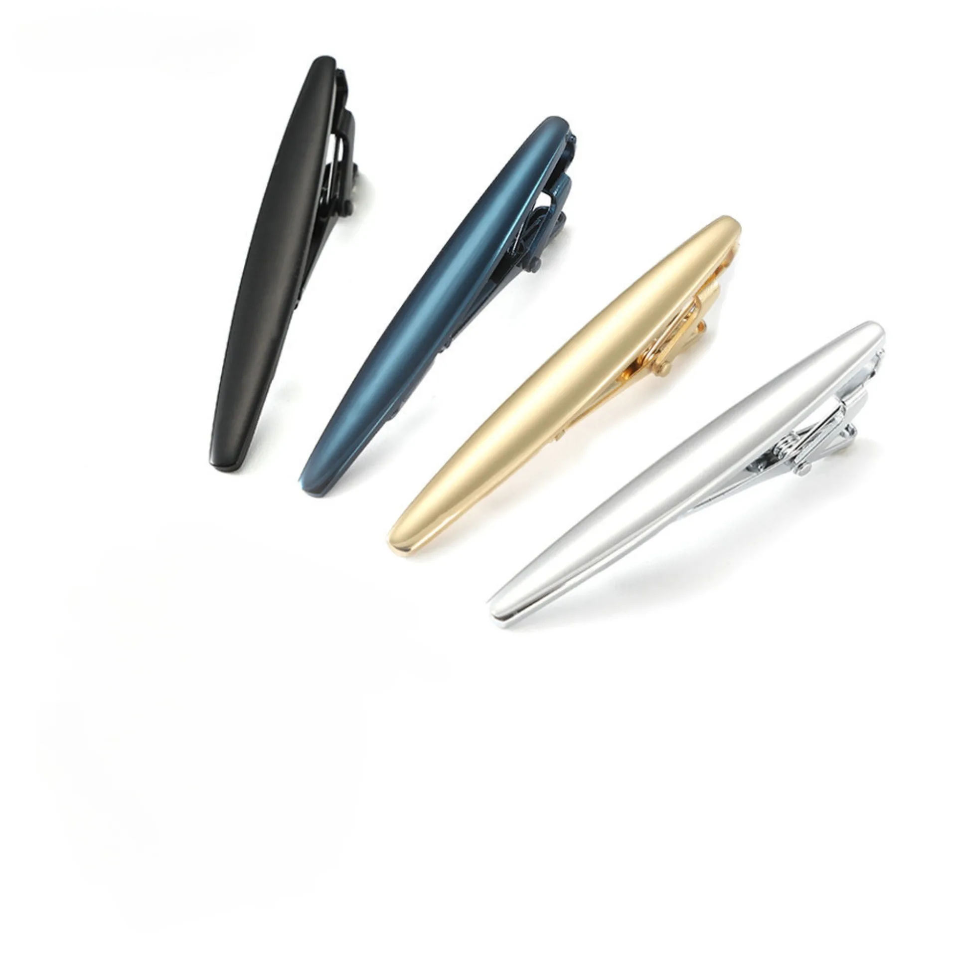 

Classic Colorful Smooth Geometry Copper Tie Clip for Men and Women Business Conference Wedding Party Dress Jewelry Accessories