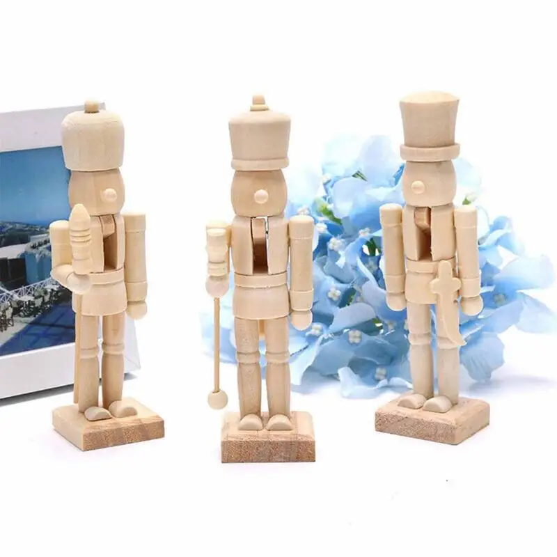 LOGOFUN 8-Piece Christmas Nutcracker Ornaments - Wooden, 12 Cm, Tree & Table Decor