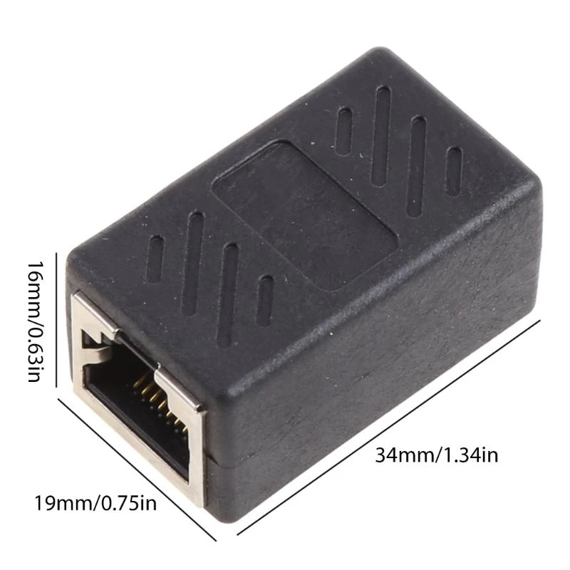 새로운 RJ45 커넥터 Cat7/6/5 이더넷 어댑터 확장 케이블 암-암용 기가비트 인터페이스 네트워크 익스텐더 변환기