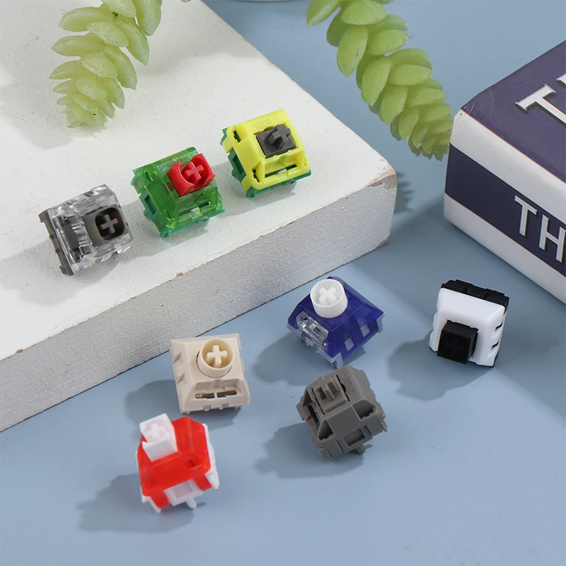 BOX Jade 네이비 로얄 화이트 스위치 DIY 기계식 키보드 레드 브라운 스위치, 체리 스위치 호환