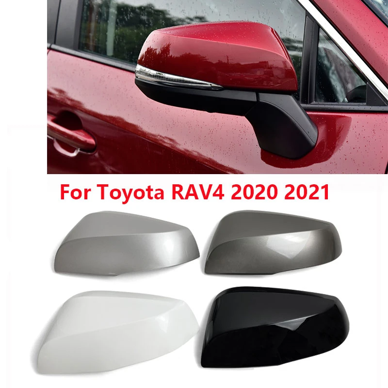 dodge ram fender flares For Toyota RAV4 2020 2021 Car Wing Door Side Outside Rearview Mirror Cover Cap Lid Housing car air vent cover
