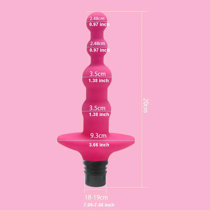 G-spot Silicone Fascia Gun Massage Head 3 Sizes Of Connectors 12-13mm/15-16mm/18-19mm Fascia Gun Massage dildo
