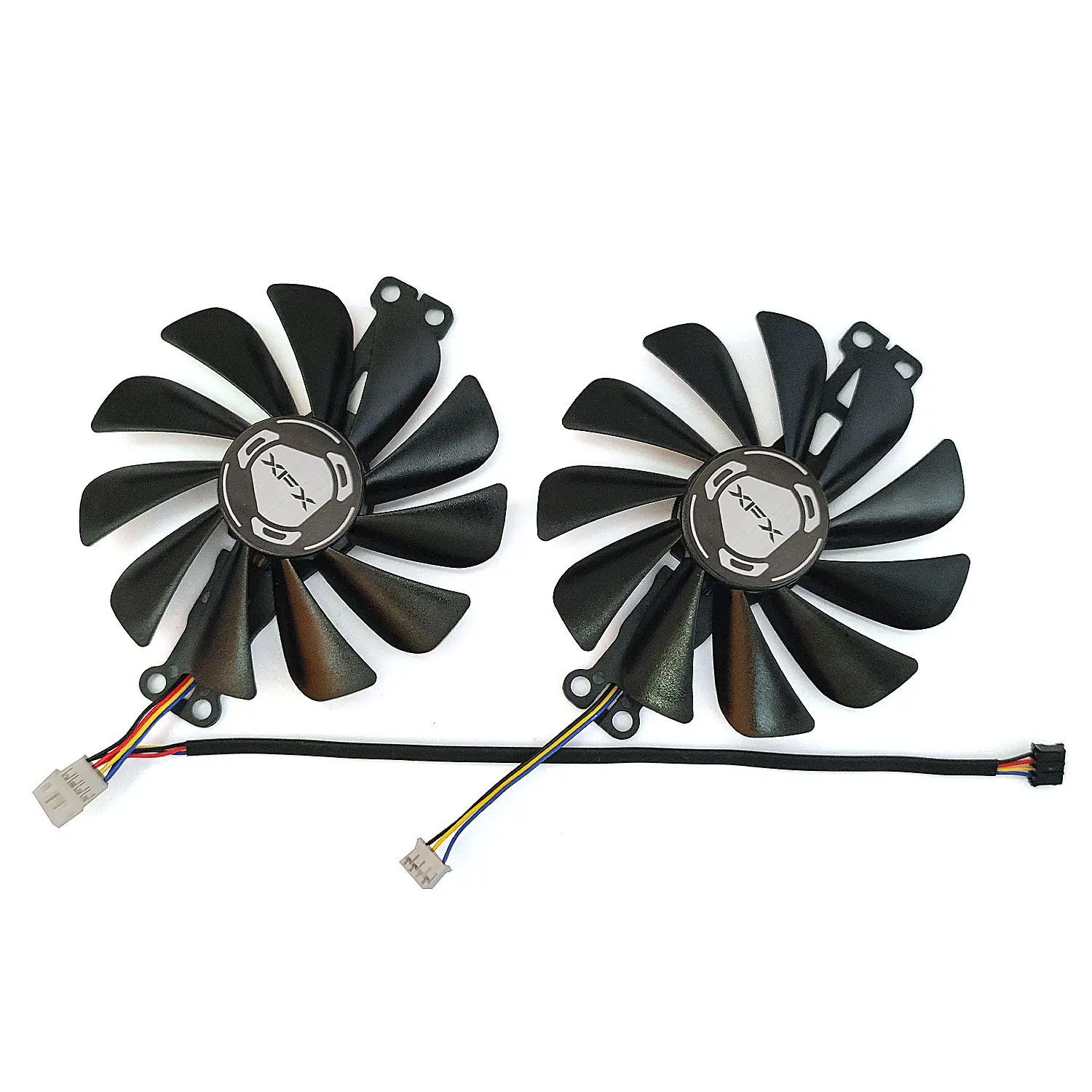 Фото Новый вентилятор для графического процессора XFX RX 6600 6600XT, 1 партия, для XFX RX 6600 6600XT, 8 Гб Speedster SWFT, 210 ядер, охлаждающий вентилятор для видеокарты №4