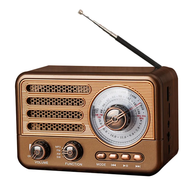 

Европейский классический FM-радиоприемник, беспроводной Bluetooth-динамик, Портативная колонка, стерео сабвуфер, карта памяти, домашняя ретро мини-колонка