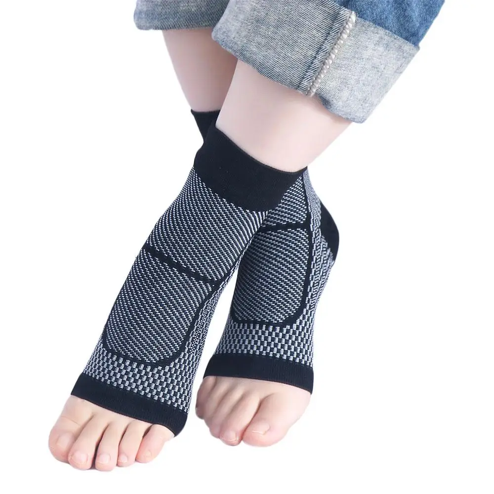 Sprained Swollen Heel Spur Pain Achilles Tendonitis Ankle Brace Ankle Foot Support Compression Socks Compression Sleeve 1 pcs ankle support brace compression bandage elastic ankle sleeve foot protector for running basketball volleyball wrap guard
