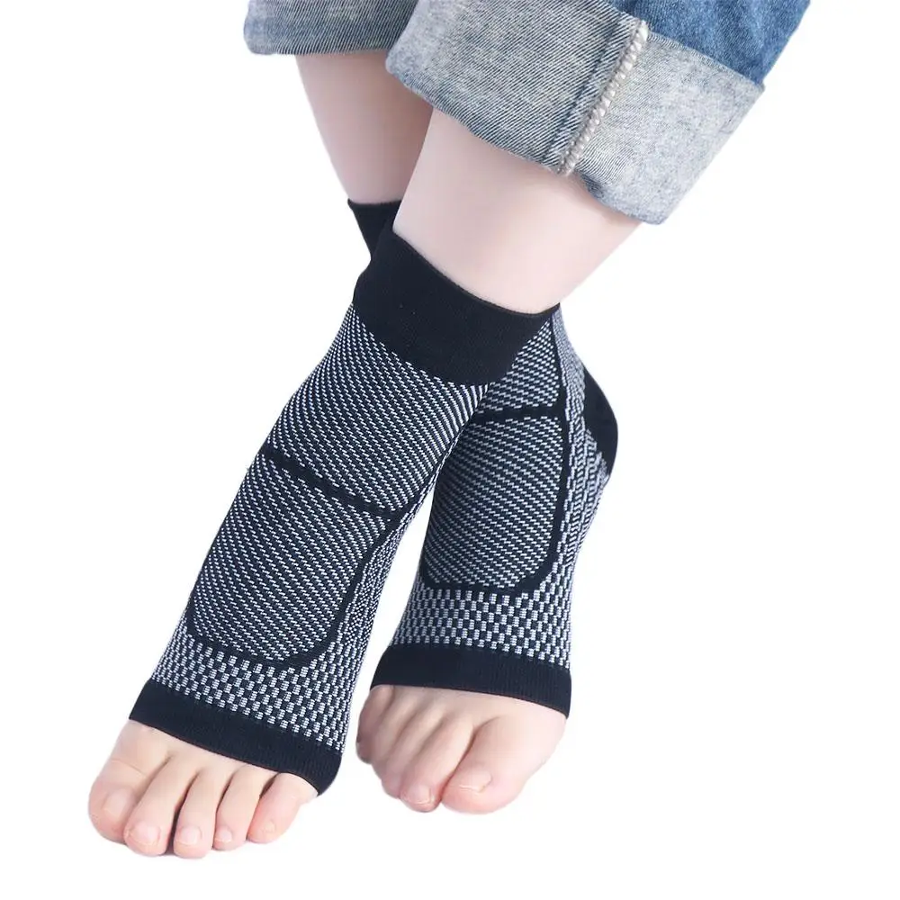 Sprained Swollen Heel Spur Pain Achilles Tendonitis Ankle Brace Ankle Foot Support Compression Socks Compression Sleeve foot angel anti fatigue compression foot dleeve ankle support running cycle yoga sports socks outdoor women men ankle brace sock