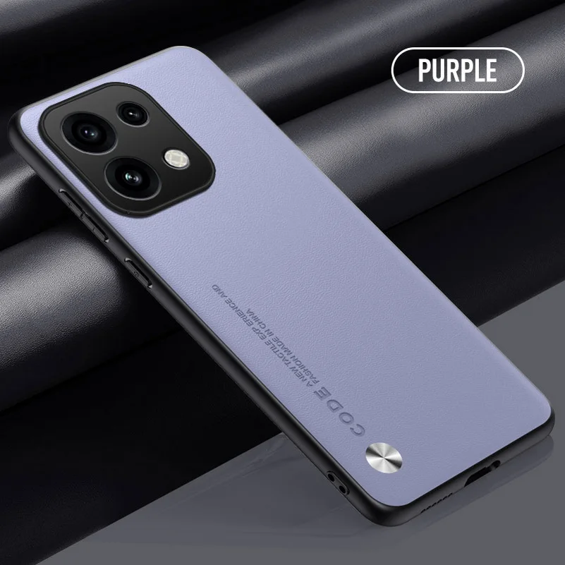 Premium Slim Protective Leather Case - Elegant Plain Design