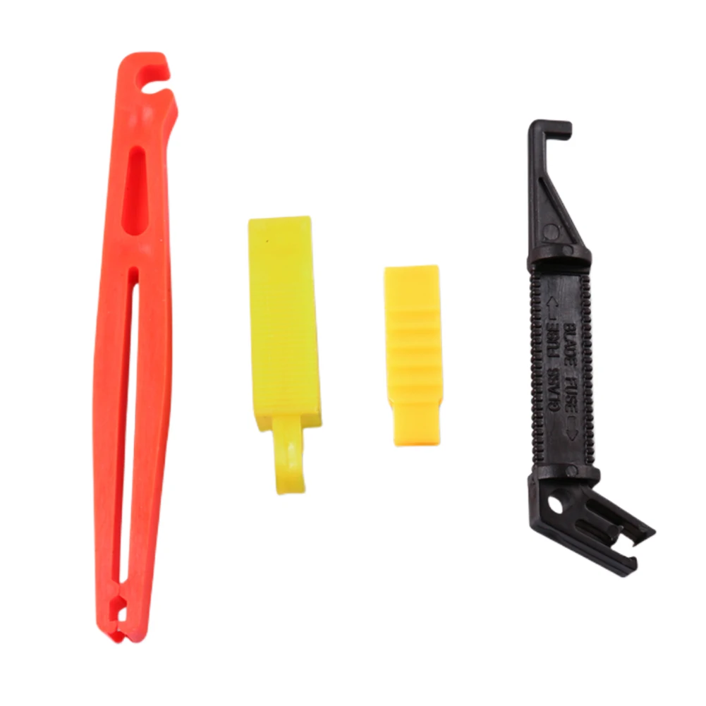Automobile Fuse Clip 4Pcs Car Fuse Extractor Removal Tool Blade Remover for Car Holder Box Disassembly Tool