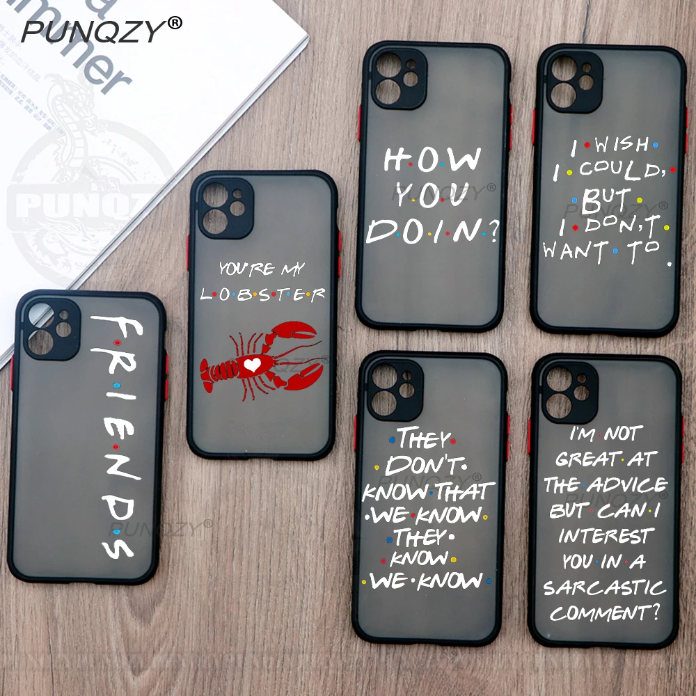 PUNQZY кофе друзья ТВ шоу клиент высокое качество телефонный чехол для iPhone 13 12 PRO MAX 6 8