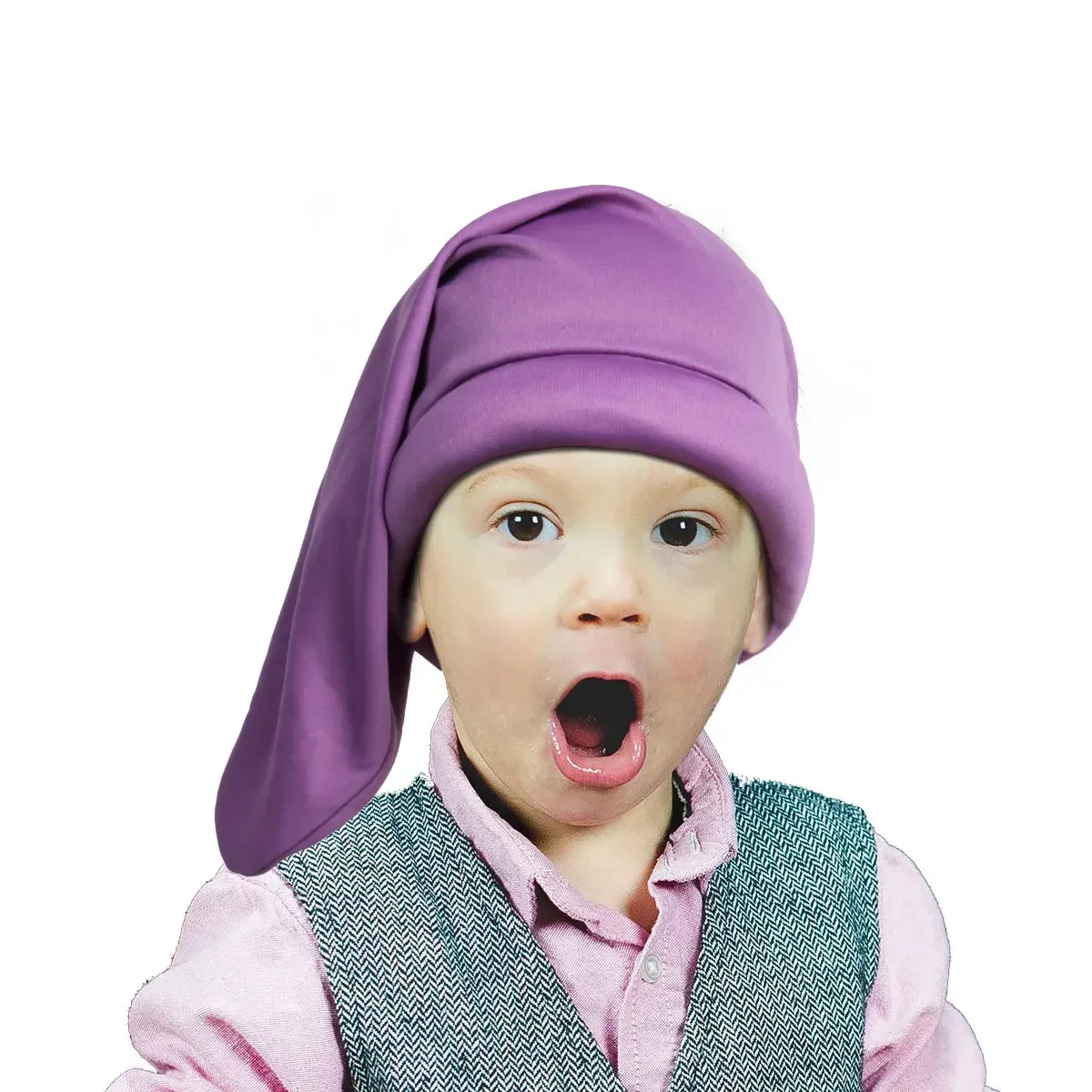 7color Toddler Dwarf Hat for Kid Christmas Elf Costume Fairy Tale Dwarfs Cosplay for Halloween Carnival Party Kids Accessories