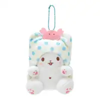 Marumofubiyori Moppu Bear Plush Toy Kawaii Cute Keychains Mascot Ball Chain Keyring Keyholder Girls Toys 1