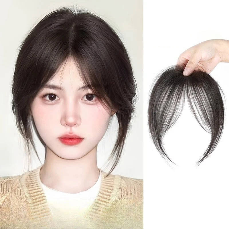 Clip-In Bang Extension Fake Bangs Fringe Synthetic Topper Hairpiece Women hair extensions