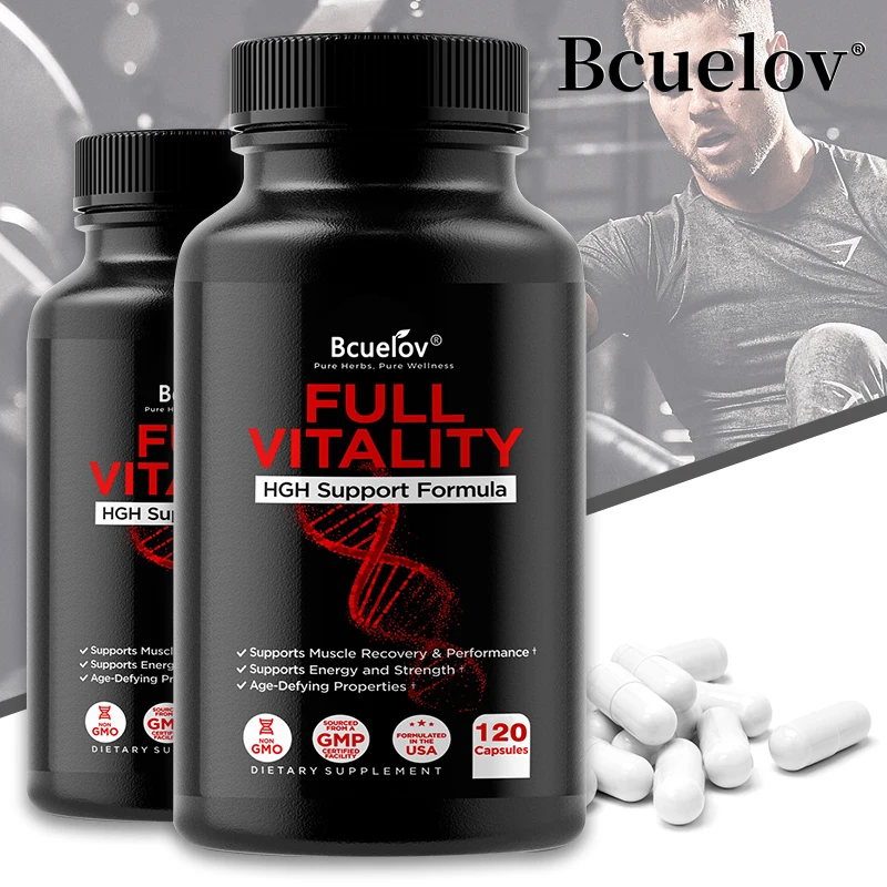 Muscle Support Supplement, Supports Muscle, Energy and Strength, Anti-Aging Support, for Men and Women, Non-GMO