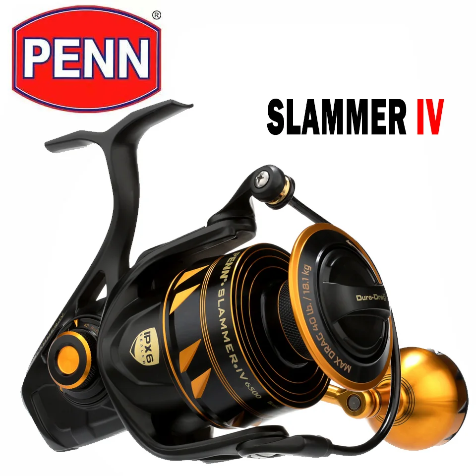 PENN Slammer IV Spinning Fishing reel Full Metal Body Corrosion protection  Seawater spinning wheel Max 27.2kg 4.7:1/4.2:1