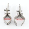 2~20Pcs SS304 Stainless Steel Pipe Clamp Wave Sunshade Nets Accessories Sun Shade Net Install Kit Adjustable Fixed Pipe Clamps 2