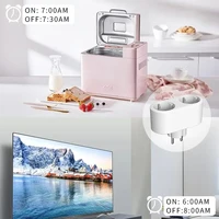Tuya Wifi Smart Dual Plug Socket Eu 16A 20A 2 in 1 Function with Power Monitor Voice Control Smart Life Works with Alexa Google - Image 2