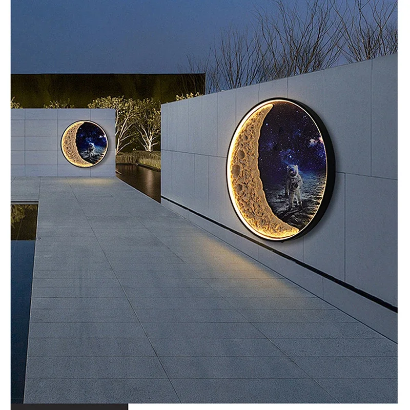 Solar Circular Wall Light
