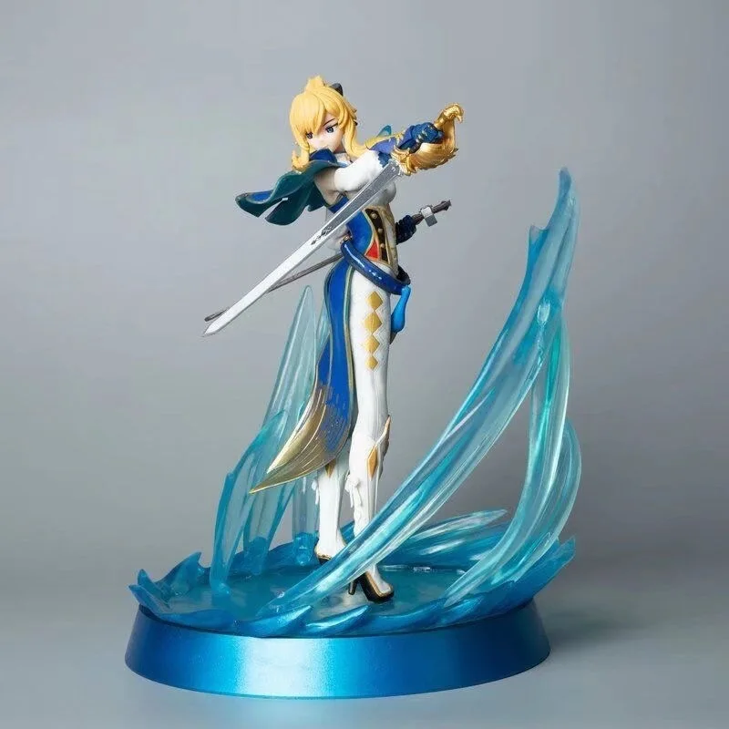 

26cm Game A Beautiful Girl Genshin Impact Team Leader Qin Gurnhild Standing Posture Anime Handling Childrens Surprise Toys Gifts