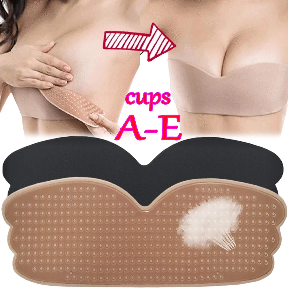 

Sexy Bra Lingerie Femme Breast Lift Tape Silicon Bra Push Up Invisible Bras For Women Self Adhesive Nipple Covers Bralettes Pads