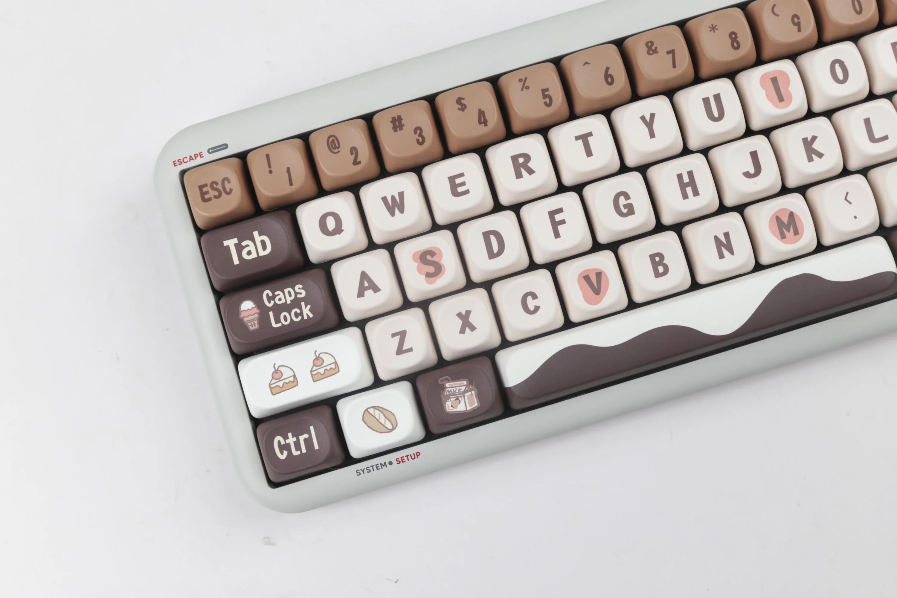 Keycap, MOA Perfil Chocolate para QK75, A75