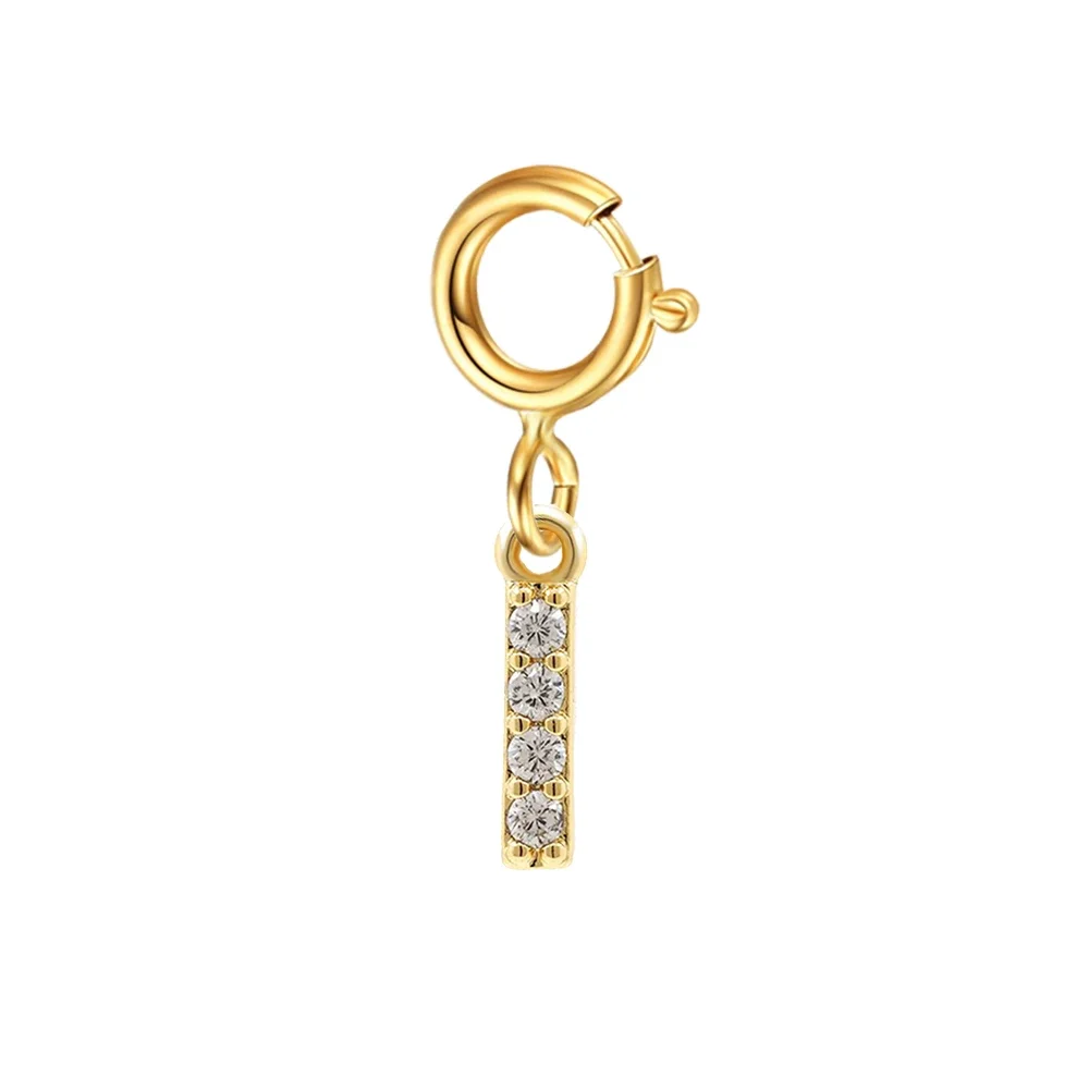 Alphabet initial Letter pendant Alphabet initial Letter pendant Zirconia Letter charms for jewelry making Necklace earring jewelry keychain DIY accessories
