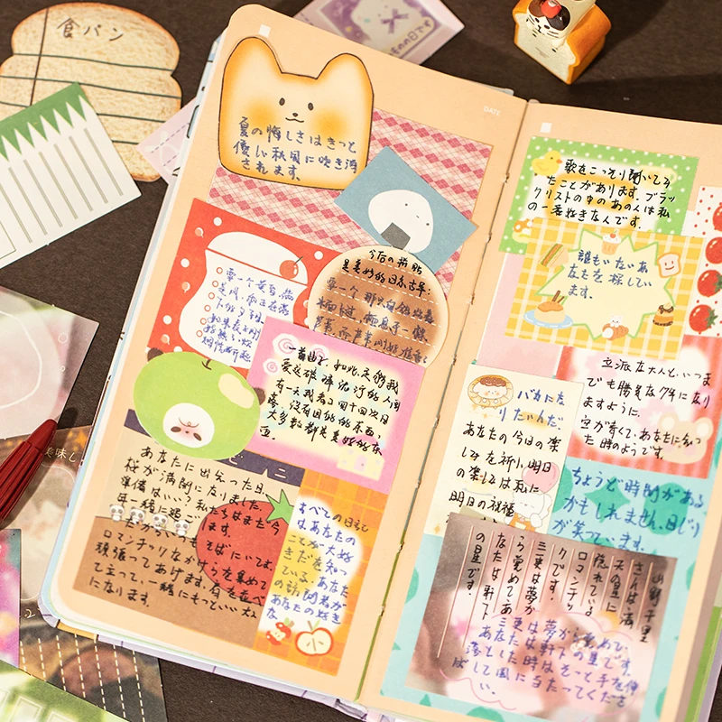 200 Sheets Kawaii Deco Memo Pad Decorative Notes for Notes Cute Paper Material Scrapbook Supplies For Arts Diy Journal Planner 6