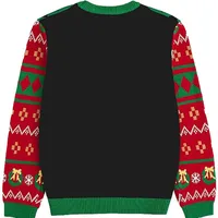 2025 Christmas Family Sweater Gingerbread Man Print Warm Soft Knitwear Full Sleeve O Neck Jumpers Adults Kids Matching Pullovers 4