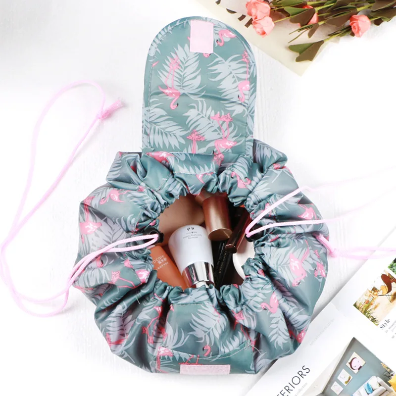 

Women Travel Comestic Bag Lazy Drawstring Artifact Wash Storage Makeup Bathroom Organizer Tools Toiletry Beauty Kits Pouch