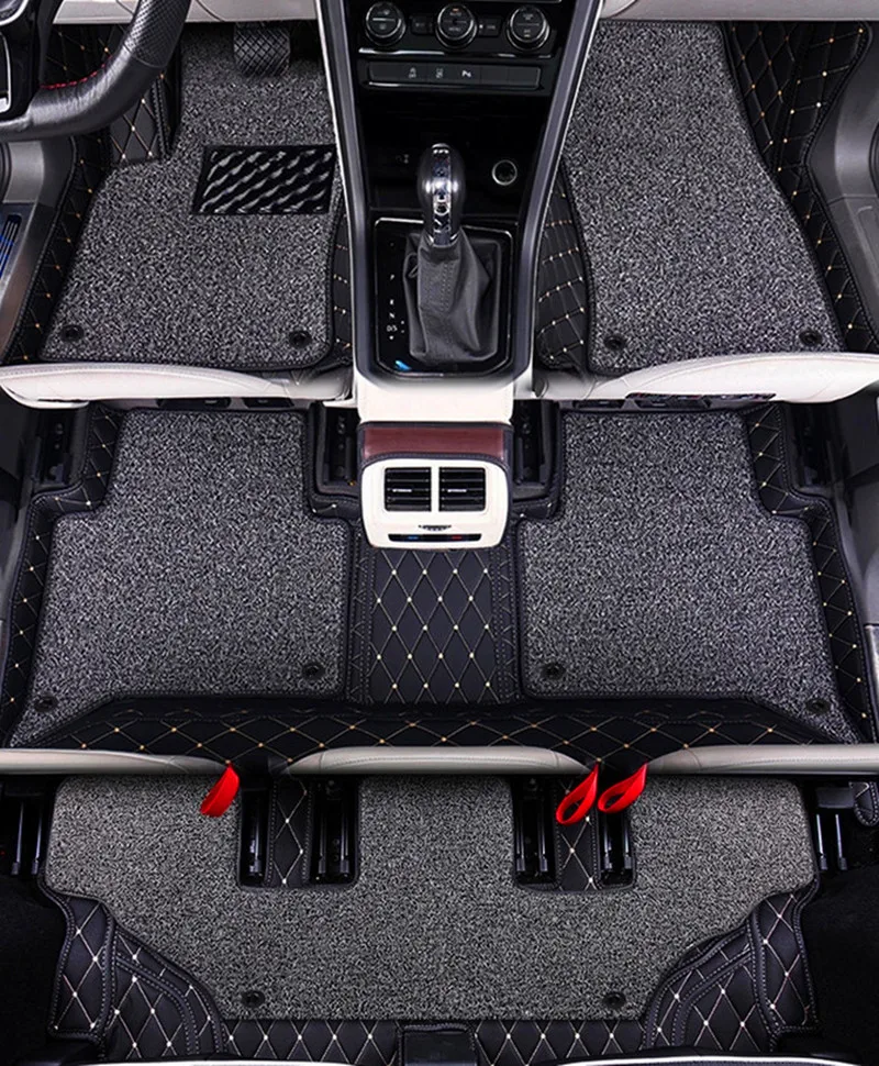 

Good quality rugs! Custom special car floor mats for Mercedes Benz EQS 450 SUV 2023 2024 7 seats non-slip double layers carpets