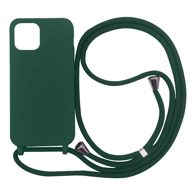 Versatile Crossbody Necklace Strap with Soft Silicone Case Cover