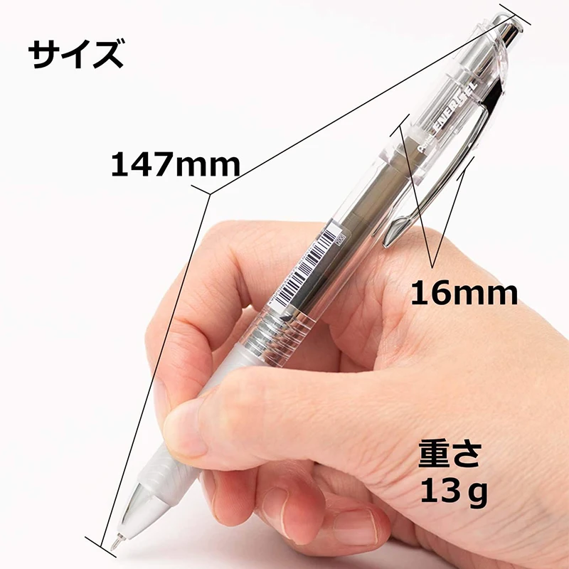 Pentel EnerGel Retractable Aesthetic Gel Pens - Transparent Barrel with Vibrant Water-Based Ink
