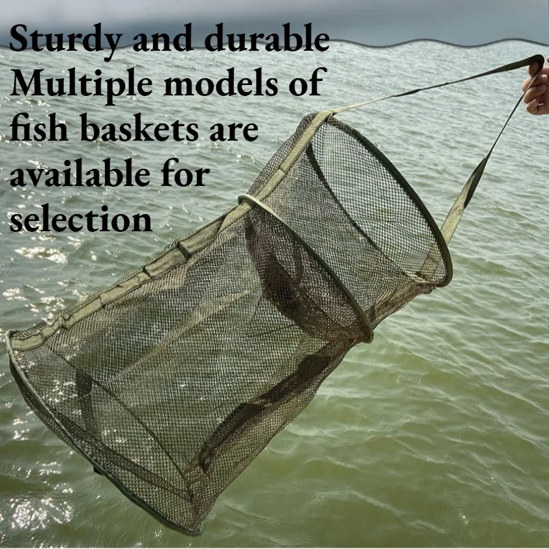 Collapsible Fishing Net Shrimp Fish Trap Folding Durable Pocket Basket ...