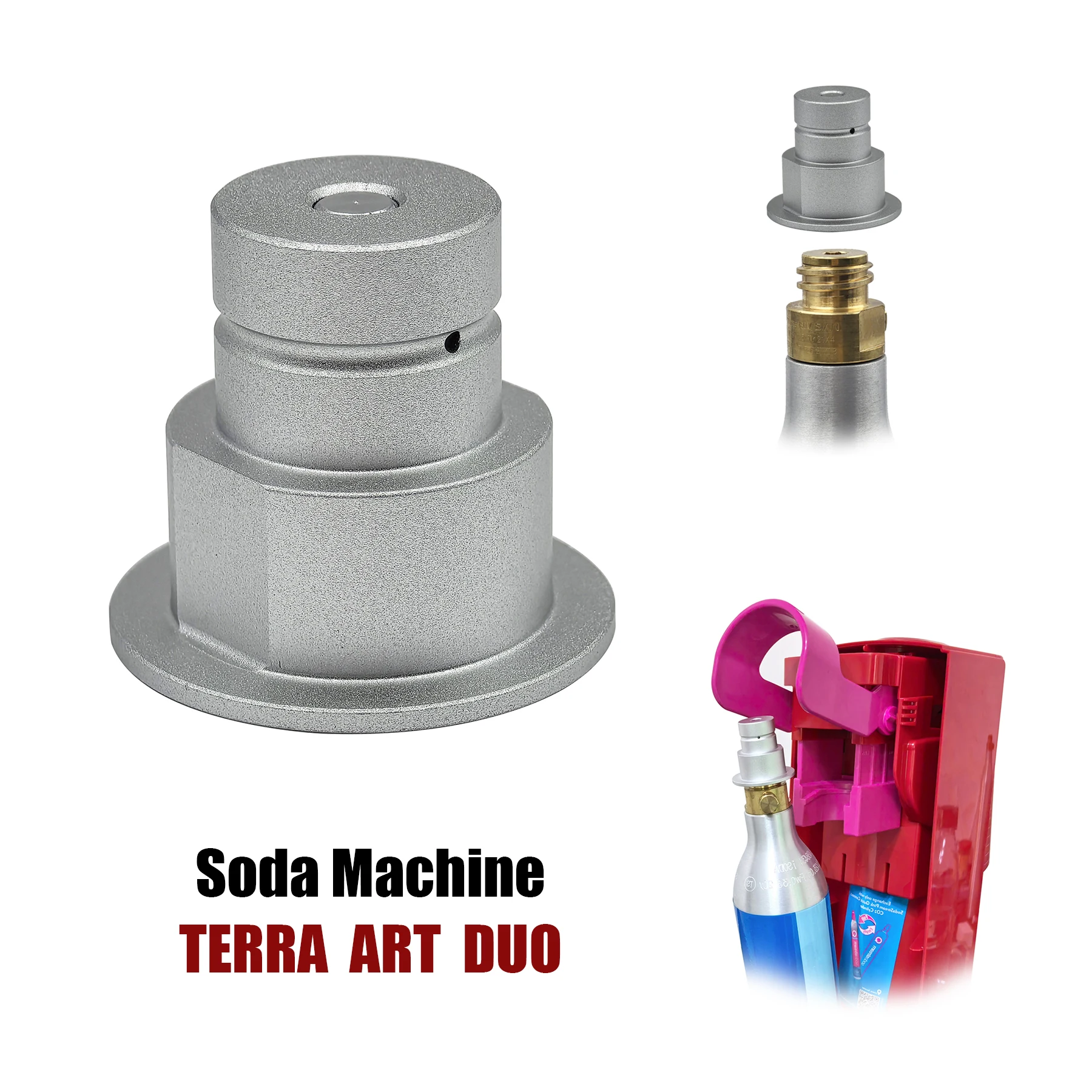 Conversor Adaptador de Conexão Rápida Cilindro de Co2 Acessórios de Máquinas de Água de Soda Tr214 Thread