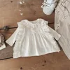 2025 Spring New 0-3 Years Baby Girl Edge Cover Vest Lotus Leaf Collar Base Shirt And Loose Pants 3pcs Suit Girls Clothes Set 3