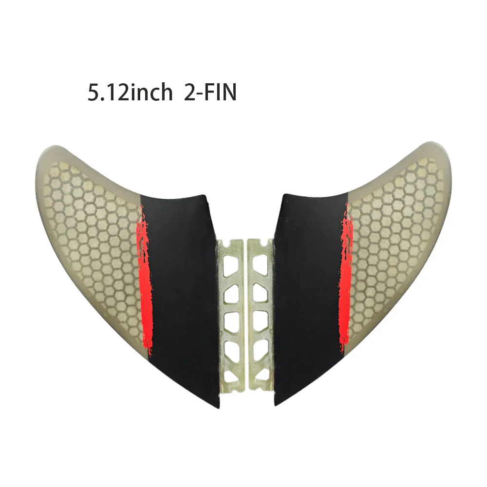 Surfboard Fin Future KEEL Twin fin Keel Fins Honeycomb Fiberglass Tri-color Longboard Surfboard & Top Surfing Perfor Fin surfboard fin