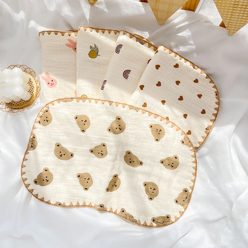 10 Layer Cotton Gauze Pillow Baby Head Pillow Newborn Bedding Baby Flat