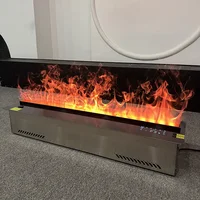 3D распыленный камин Tuya Wi-Fi электрический водяной паровой камин с красочным пламенем эко украшение дома без огня — изображение 4