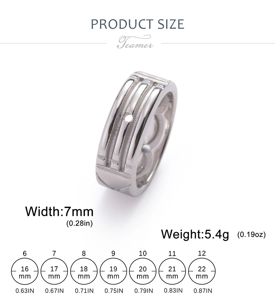 Stainless Steel Atlantis Ring - Minimalist Fashion Ring for Couples