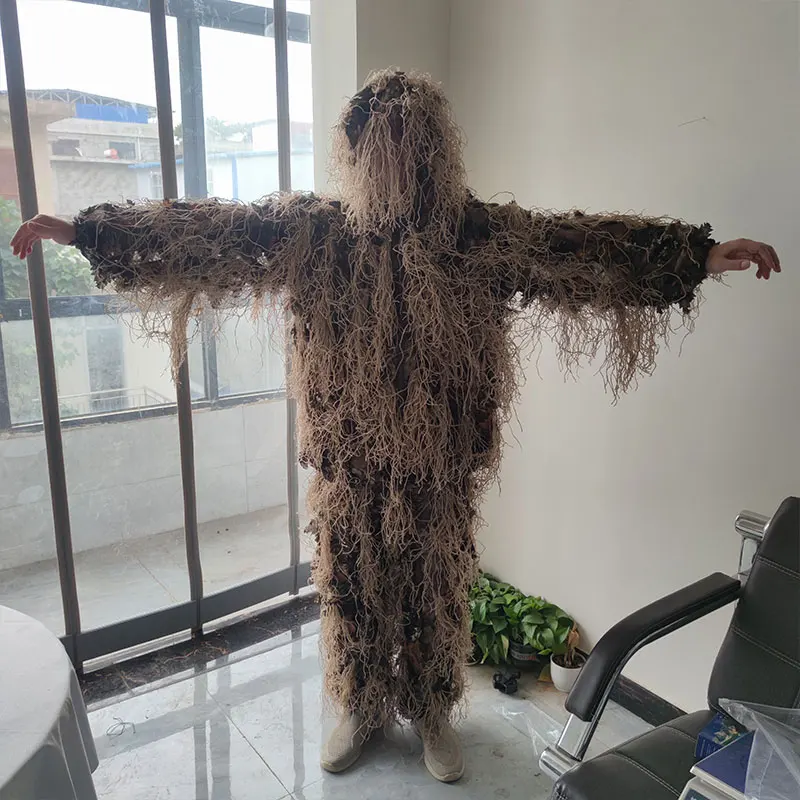 Geely 3D Bionic Leaf Camouflage Ghillie Suit For Hunting