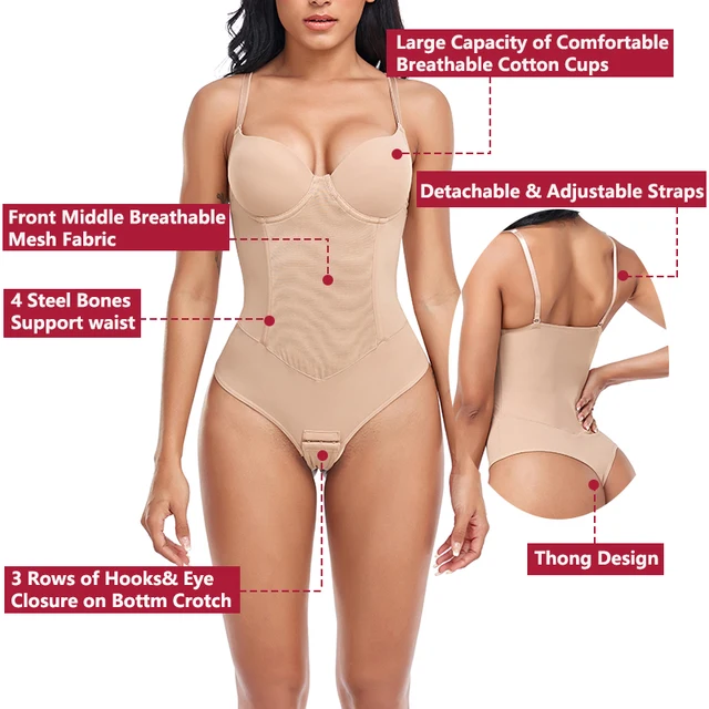 105712-c9afba.jpg Corset amincissant Combinaison de batterie pour femme, sous-vêtement, ventre plat, corset sous-buste, string, corps entier, formateur de taille, os en acier