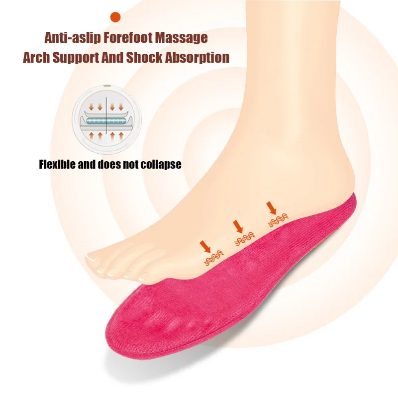 Self-heated Insoles Foot Massage Thermal Thicken Insole Memory Foam Shoe Pads Winter Warm Men Women Sports Shoes Pad Accessories