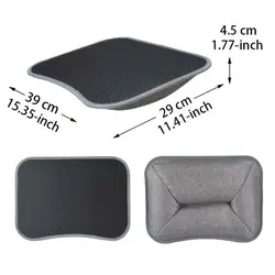 Ergonomic Laptop Lap Desk with Soft Cushion (Black)