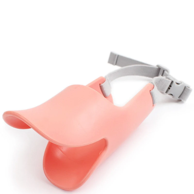 Dog Mouth Cover Duck Mouth Shape Silicone Biteproof Pet Muzzle Anti-bite Cute Washable Duckbill Cover dog muzzle