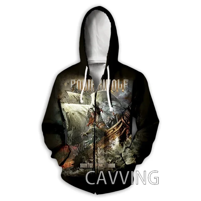 thumbnail image 1 of Nueva sudadera con capucha con cremallera y estampado 3D de Powerwolf para hombre, sudadera deportiva de estilo hip hop callejero para exteriores, abrigo informal con capucha para hombre, 1 of 5