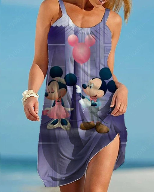 Disney-Robe d'été élégante pour femme, vêtements grande taille, robes de soirée, 7XL, 8XL, 9XL, 2024 14