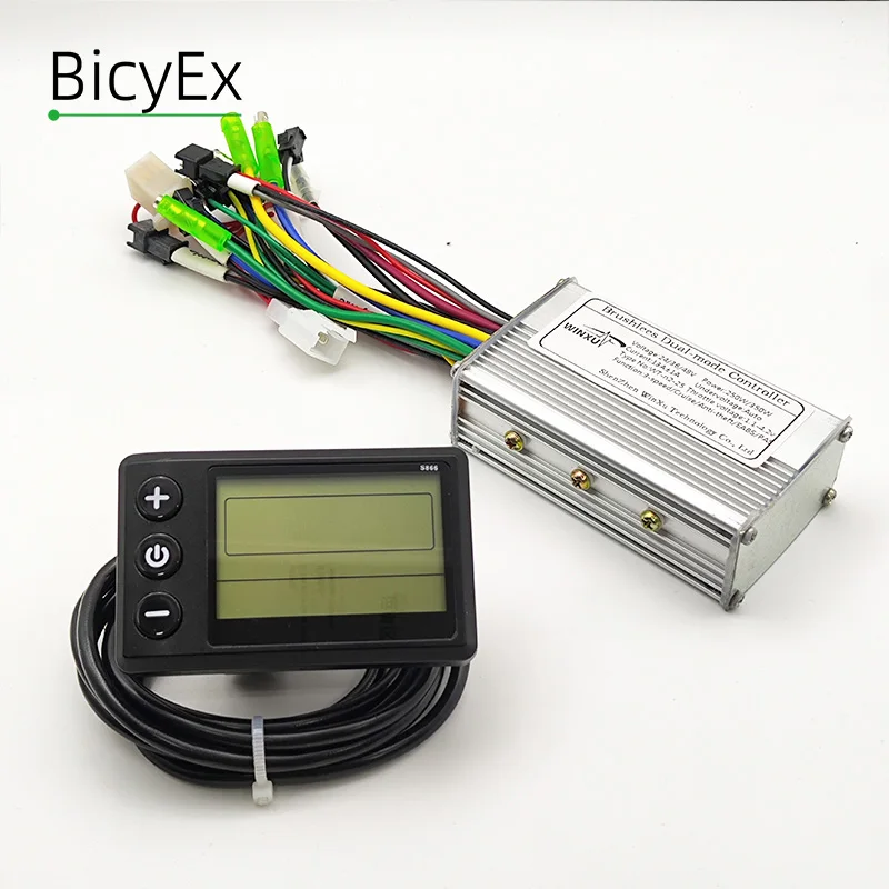 

24V 36V 48V 250W 350W E-Bike Brushless Motor Drive Controller S866 LCD Speed Display for Electric Bicycle Repair Conversion Kit