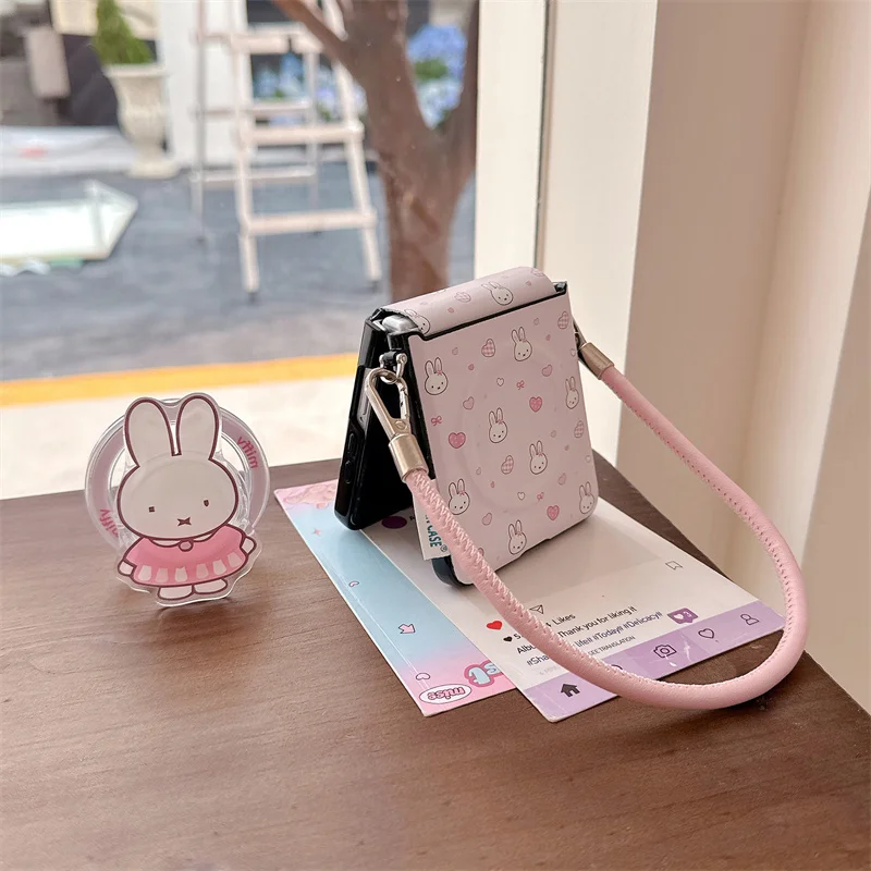 New Fashion Pink Heart Miffy Phone Case - Cute and Stylish Protective Cover