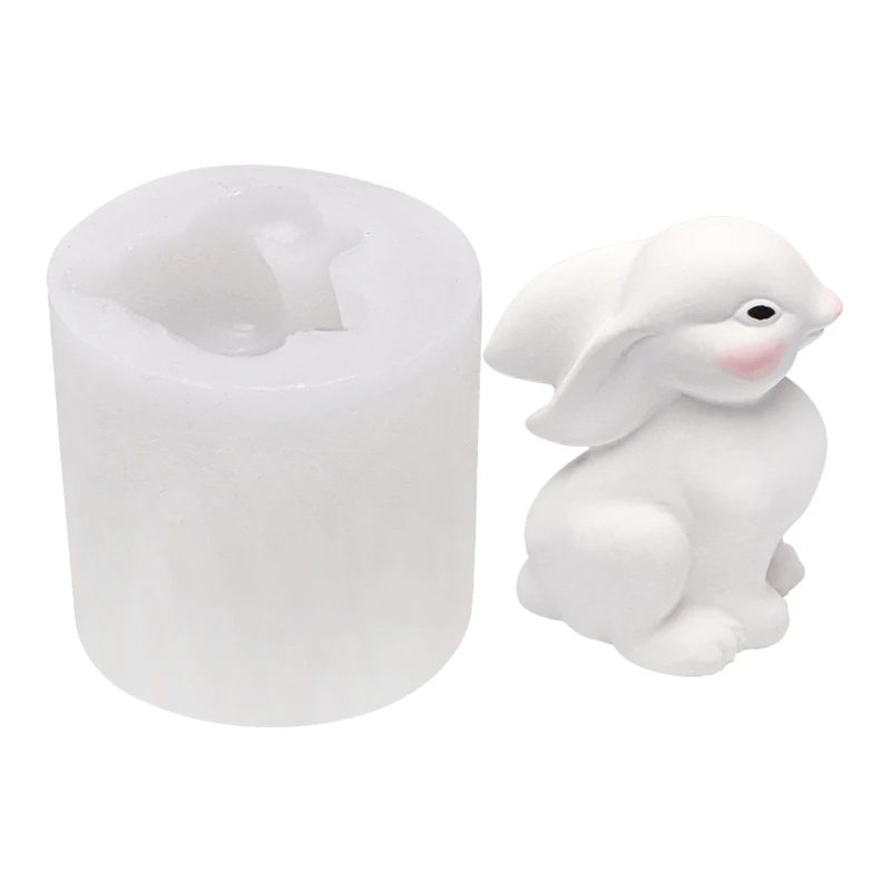 

Safe 3D Rabbit Bunny Cookie Cutters Cartoon 3D Bakeware Decoration Tools