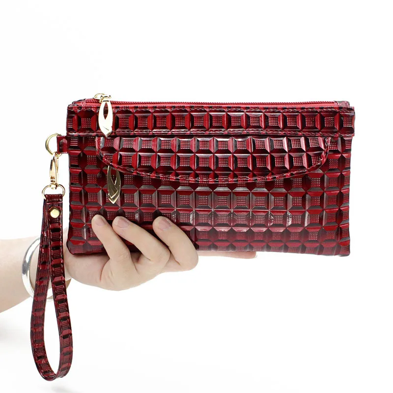 Fashion Women Wallets Mobile Phone Zipper Long Purses Handbags Card Holder Female Multi-function Wallet Ladies Clutch Bag
