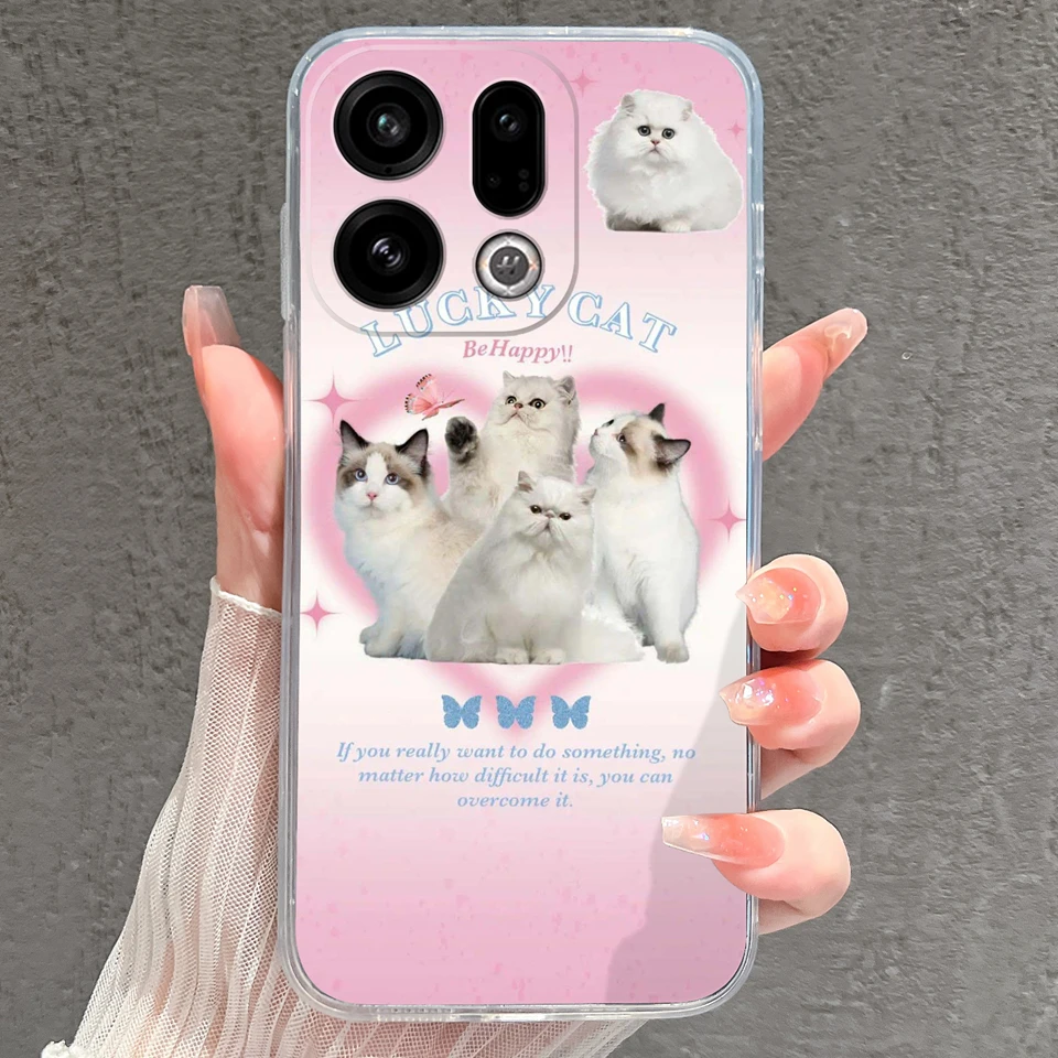 Cute Kitten Star Clear Bumper Case - Durable Simplicity, Full Protection
